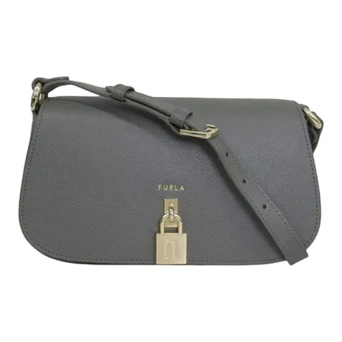 Furla Кожа Сумка через плечо Средняя Женская Серого цвета