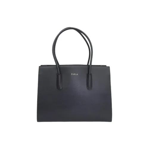 Furla Кожа Тоут Сумка Сумка для покупок Сумка на плечо Сумка среднего размера Женская Черная