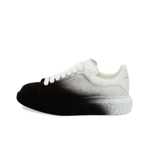 Alexander McQueen Oversized Sneaker Low Топ Стильные Скейтбординги Мужской Белый черный Градиентный