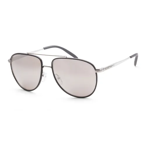 MICHAEL KORS Aviator Солнцезащитные очки Мужские Серебряные