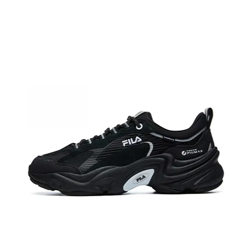 FILA PANTERA Low Топ Толстая подошва Кроссовки Мужские Черные