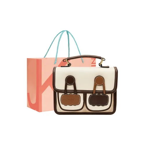 JANE KLAIN ПУ (полиуретан) Портативная Маленькая Квадратная Сумка Сумка через плечо Средняя Женская Белая Черная Кофейная