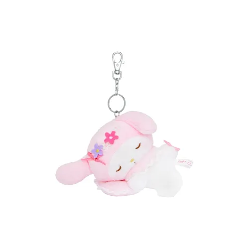 Sanrio My Melody Spring Dream Flower Design Basket Collection Plush Doll Pendant 11cm Height