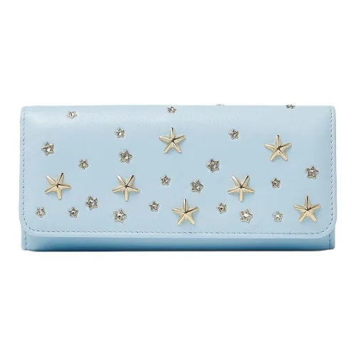 Jimmy Choo Кошелек из коровьей кожи женский ледяной синий