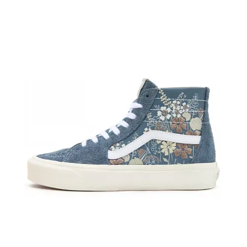Vans SK8 Trapped 'Воскресенье MARKET' Высокие Кроссовки для скейтбординга Unisex Illusion Blue Floral