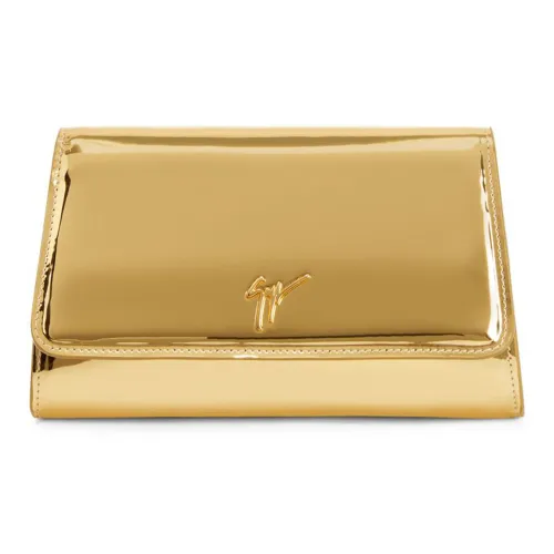 Giuseppe Zanotti GZ Синтетические ткани Одно плечо Через плечо Клатч Мини Женский Золотой