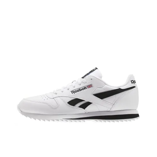 Reebok Classic Leather Рябь Устойчивый к истиранию Легкий Поддержка Низкий Топ Повседневная обувь Мужская