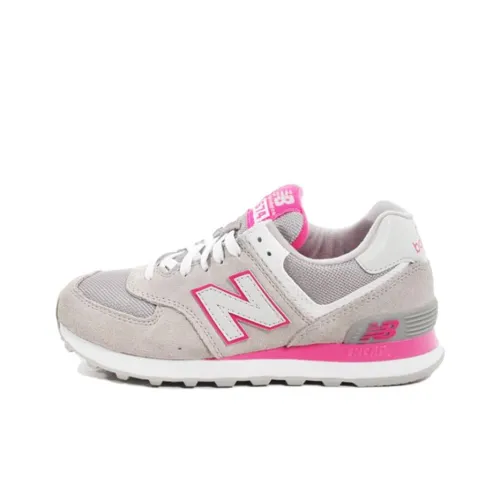 New Balance NB 574 Low Топ Беговые кроссовки Женские Серый Красный