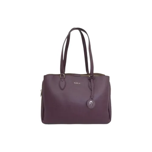 Furla Кожа Тоут Сумка Сумка для покупок Сумка Сумка через плечо Женская Бургунди
