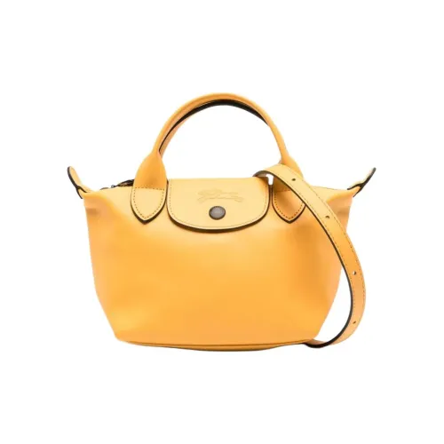LONGCHAMP Le Pliage Xtra Коровья кожа Сумка через плечо Сумка Мини Женская Абрикосовая Оранжевая