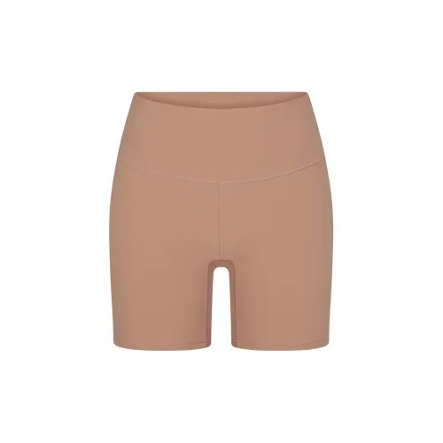 SKIMS FITS EVERYBODY ВЫСОКОЕ ПОЯС Короткий Трусы Женские Sienna ОХРА