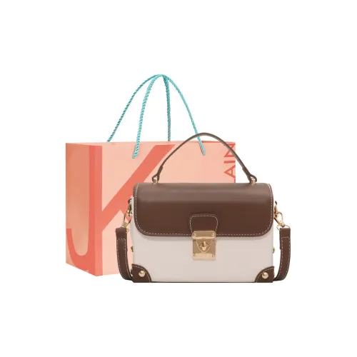 JANE KLAIN ПУ (полиуретан) Коробка Сумка Сумка через плечо Сумка Маленькая Женская Экрю Кофе Черная