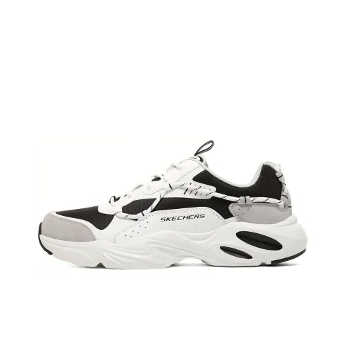 Skechers Stamina Airy Waffle Bear Low Top Cushioned Sneakers Men's White Black