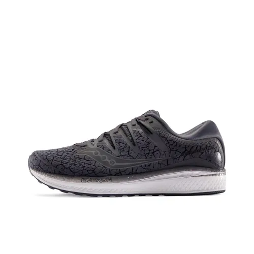 Saucony Triumph Iso5 Low Топ Беговые кроссовки Мужской Кракелюр Серый