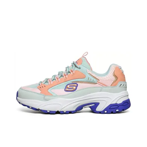 Skechers Stamina Низкий топ устойчивый к истиранию низкий топ кроссовки с толстой подошвой женские