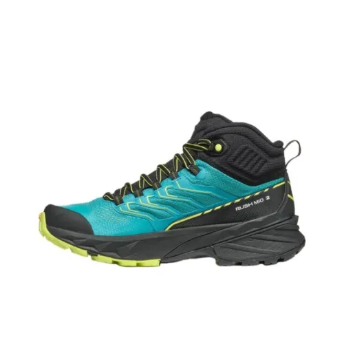 SCARPA Амортизация Противоскользящий Устойчивый к истиранию Поддержка Устойчивый к ударам MID Топ Уличная обувь Женская Синий