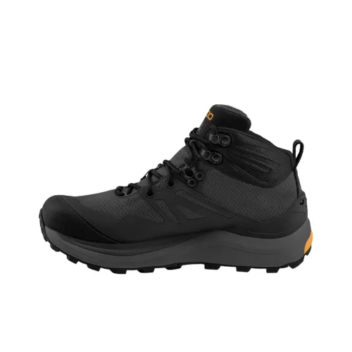 Topo Athletic Trailventure 2 WP Противоскользящая Устойчивая к истиранию Высокий Топ Альпинистская Обувь Мужская Черная