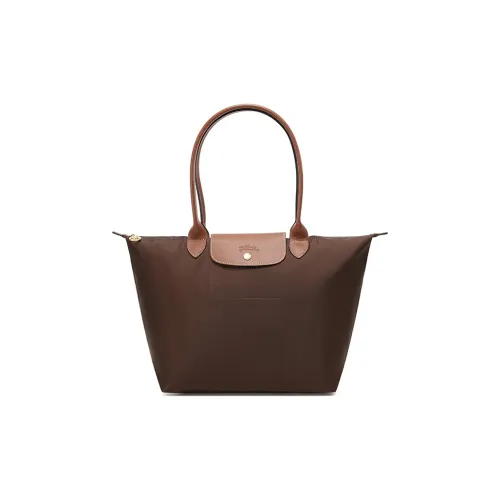 LONGCHAMP Le Pliage Переработанный Холст Пельмени Сумка Холст Сумка Большая Сумка Женская Коричневая