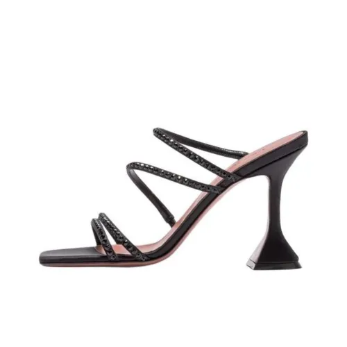 AMINA MUADDI Слипоны 9,5 см Женские Черные