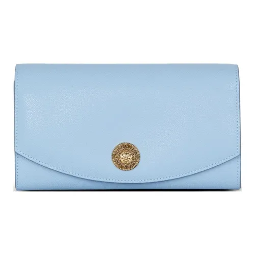 BALMAIN Коровья кожа крупнозернистая клатч женский синий