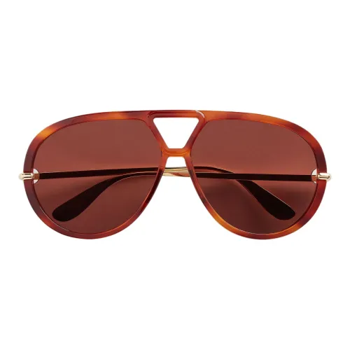 Bottega Veneta Aviator Солнцезащитные очки Женские Коричневый