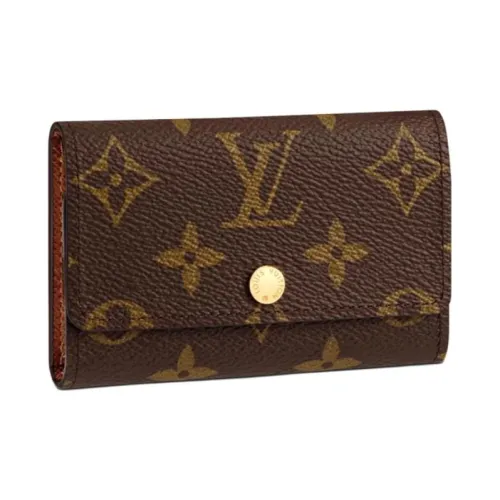 LOUIS VUITTON Холст Key Pouch Женский Коньячный