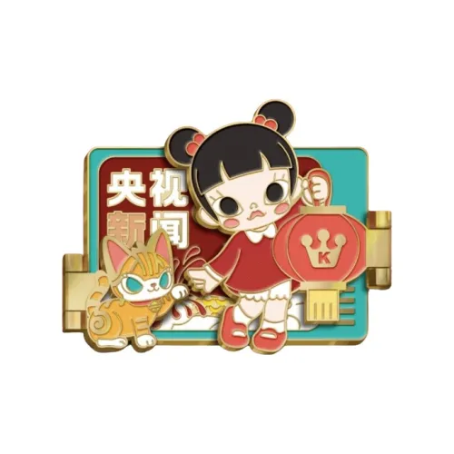 POP MART Коллаборация Молли Значок Традиционная Коллекция Новогодний Выпуск Трендовые Продукты