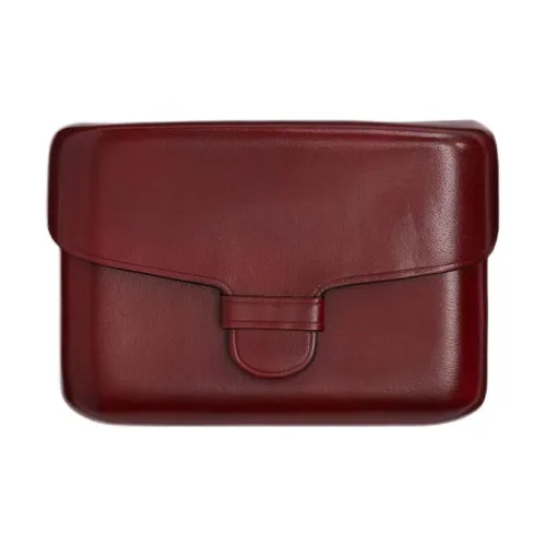 Lemaire Коровья кожа Держатель для карт Женский Кирпично-красный