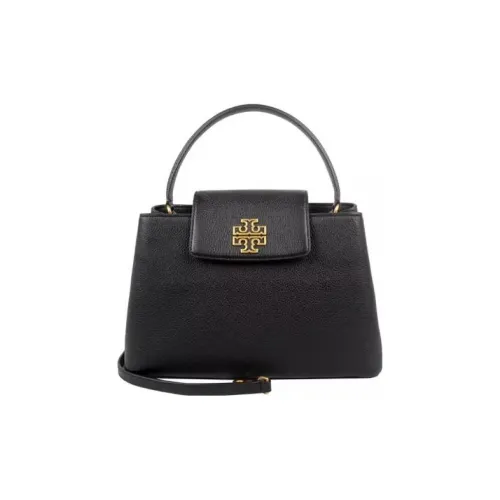 TORY BURCH TB Britten Коровья кожа Сумка через плечо Сумка среднего размера Женская Черная