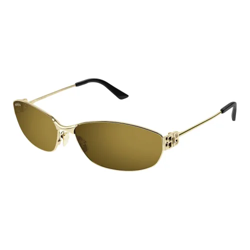 Balenciaga Металлические Овалные Солнцезащитные Очки Унисекс Золотые