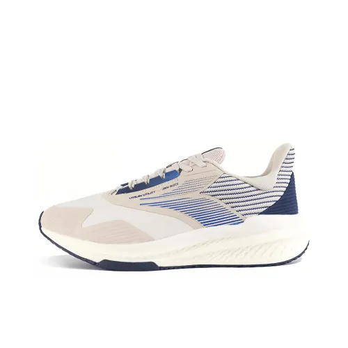 361° Амортизация Противоскользящий Устойчивый к истиранию Легкий Низкий отскок Низкий топ Беговые кроссовки Мужской Бежево-синий