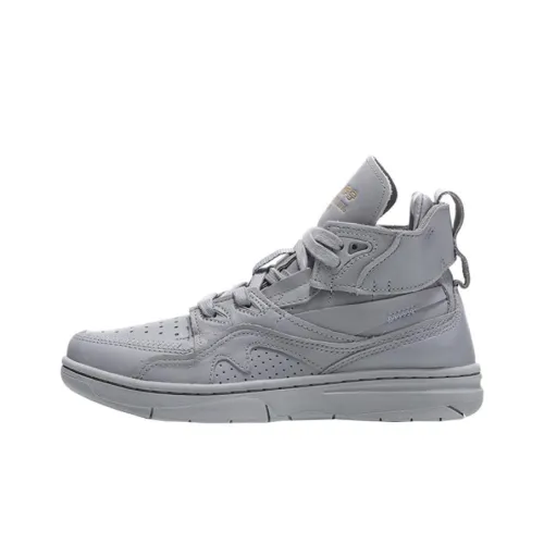 LINING Нелинейный Легкий Высокий Топ Винтажные Баскетбольные Кроссовки Женские Серый