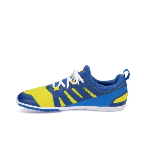 Xero Shoes Дышащий Легкий Верх Низкие Беговые Кроссовки Мужские Синий Желтый