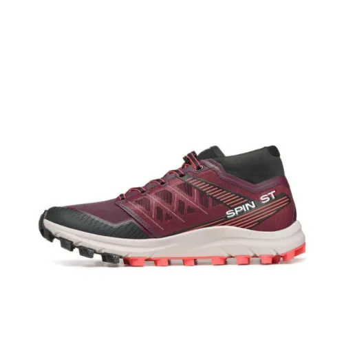 SCARPA Slip-resistant Abrasion-resistant Low-top Беговые кроссовки Женские Red