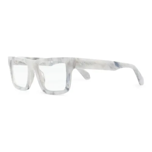 OFF Белый Пластик Квадратные Оправы для очков Унисекс Серый