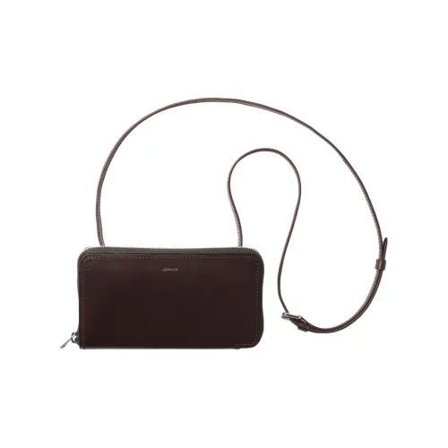 Lemaire Сумка через плечо из коровьей кожи кошелек стандартный женский темно-коричневый