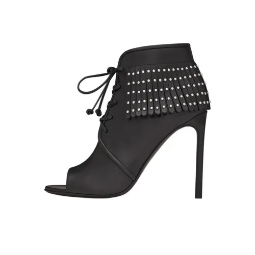 SAINT LAURENT Simple Love one Ремень Сандалии Женские Черный