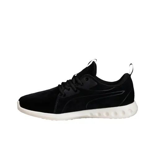 PUMA Carson 2 Moulded Suede Breathable And Lightweight MID Top Athletic Shoes Women's Black