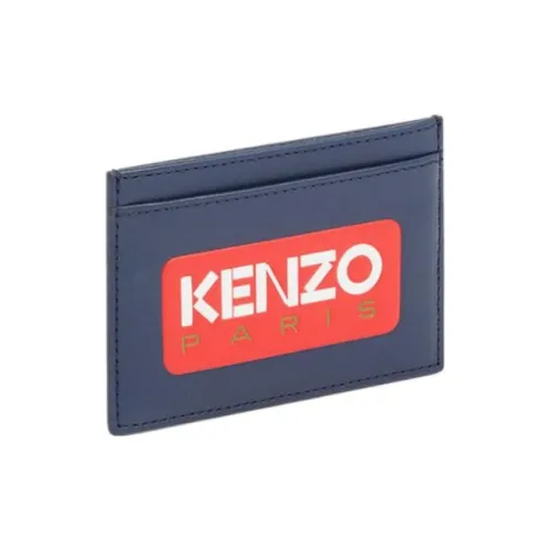 KENZO Коровья кожа Держатель для карт Унисекс Синий