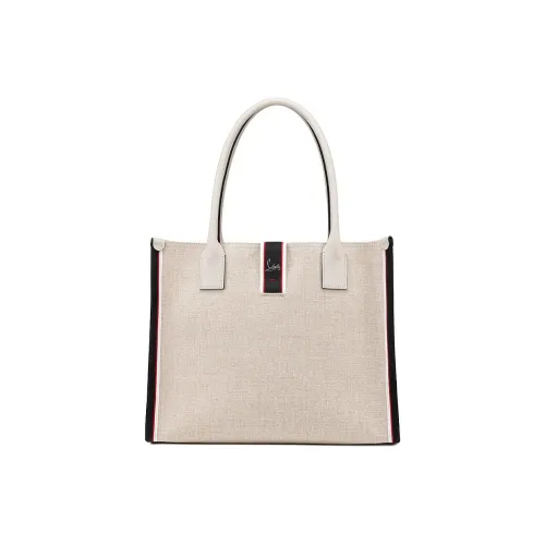 CL LUBOTING Linen Tote Bag Shopping Bag Men's Gray White