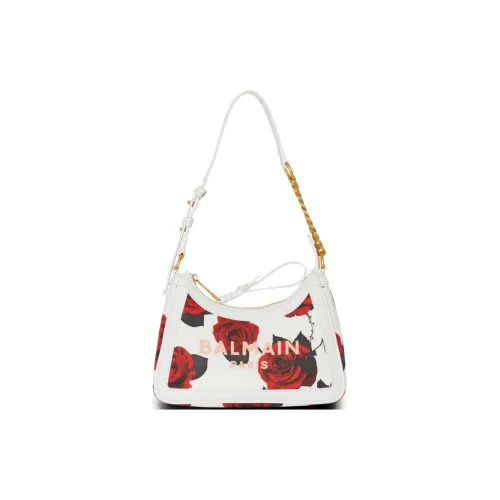 BALMAIN B Army Хлопок Сумка Сумка через плечо Женская Красная и Белая