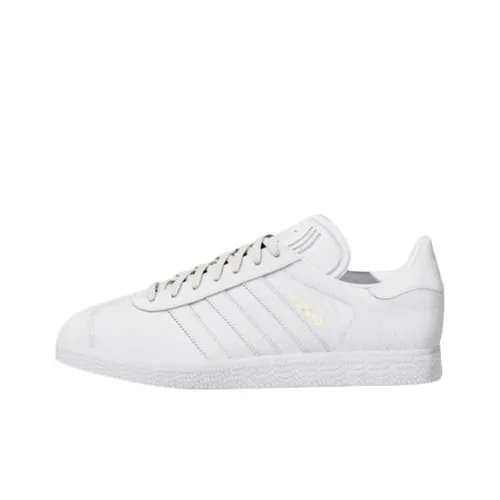 Adidas Originals Gazelle Амортизация Износостойкие Низкие Кроссовки для скейтбординга Мужские Белые