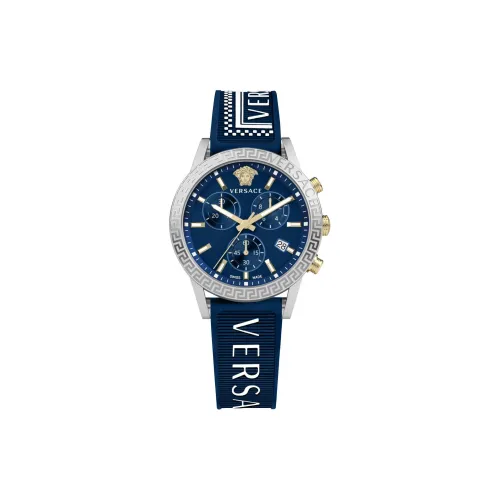 FANSIZHE Наручные часы Кварцевый механизм Резиновый ремешок 40 мм Синий циферблат Женские часы