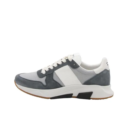 TOM FORD Низкий топ Повседневная обувь Мужская Белый Серый