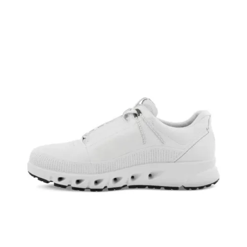 Ecco MULTI Vent Shock Absorbers Slip Resistant Abrasion Resistant Low Top Casual Men's White Ecco MULTI Vent Shock Absorbers Противоскользящий Устойчивый к истиранию Низкий Топ Повседневный Мужской Белый