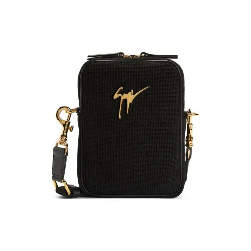 Giuseppe Zanotti GZ Хлопок Crossbody Сумка Сумка через плечо Женская Черная