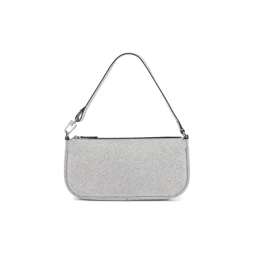 By Far Rachel Кожа Сумка Сумка через плечо Женская Серебряная
