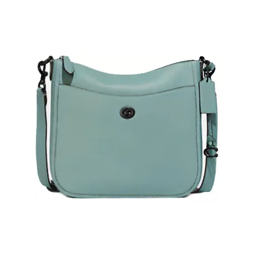 COACH Chaise Кожа Сумка через плечо Сумка на плечо Большая Женская Мятно-зеленая