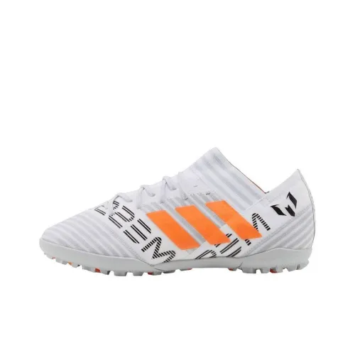 Adidas Messi TF Шипы Амортизация Противоскользящие Устойчивые к истиранию Баланс Футбольные бутсы Мужские Белый Оранжевый