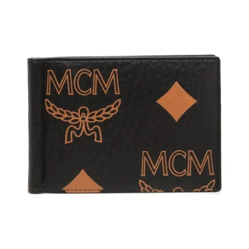 MCM Холст с кожей наппа кошелек мужской черный